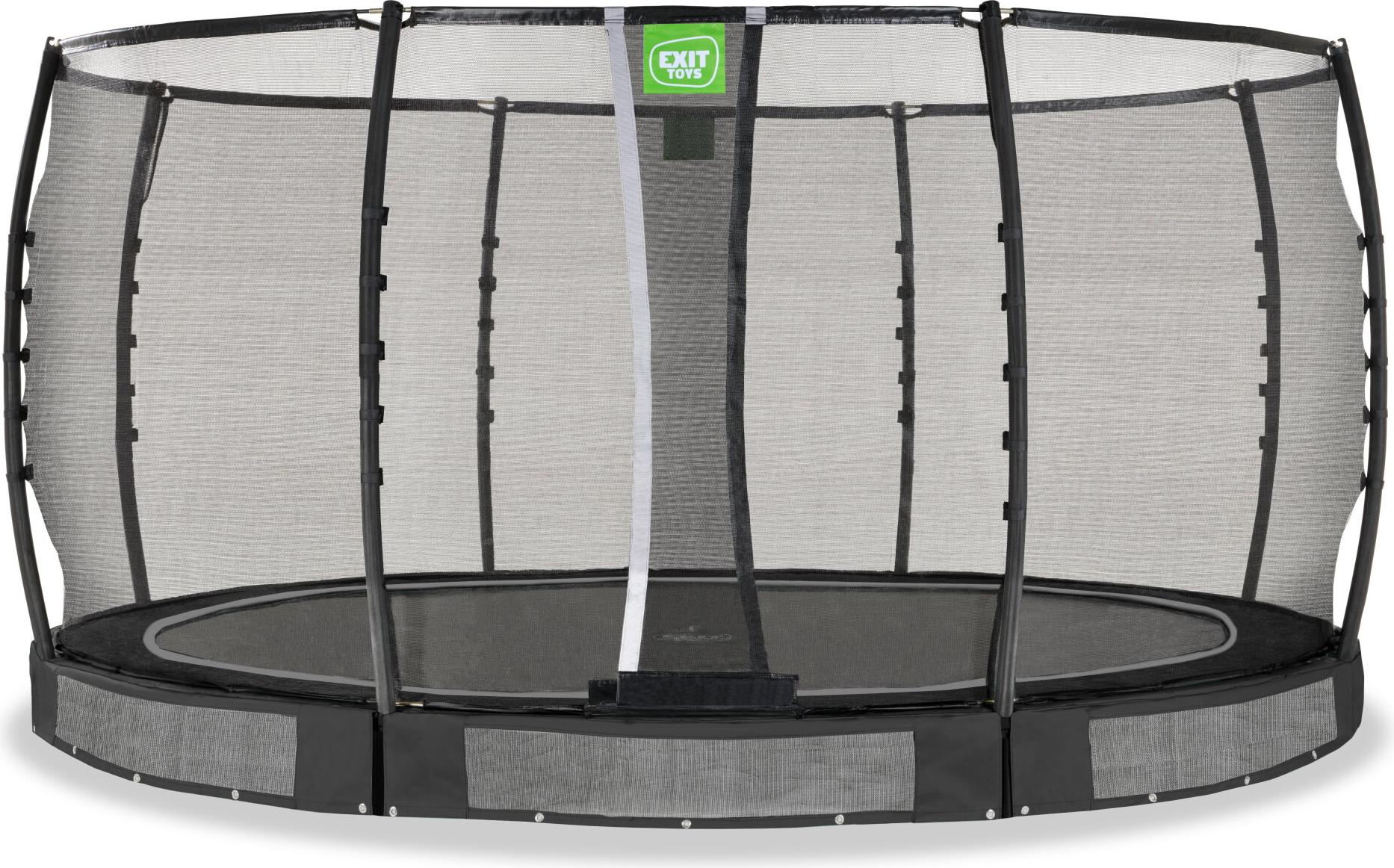 EXIT Allure Premium Trampolin ø427cm, Bodentrampolin, Schwarz