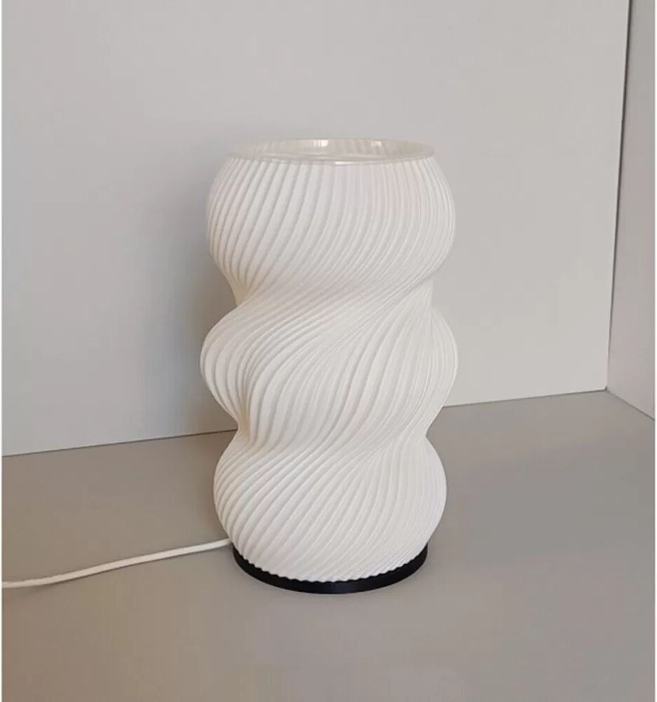 INF 3D-gedruckte Blumenvase Tischlampe mit USB-Dimmer