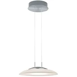 Hell LED-Deckenleuchte Findus Alu, Eisen, Stahl & Metall Silber Nickel matt / Chrom