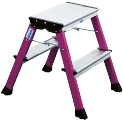 Krause Klapptritt »MONTO Rolly« 2x 2 Stufen rosa, 40x55x20 cm