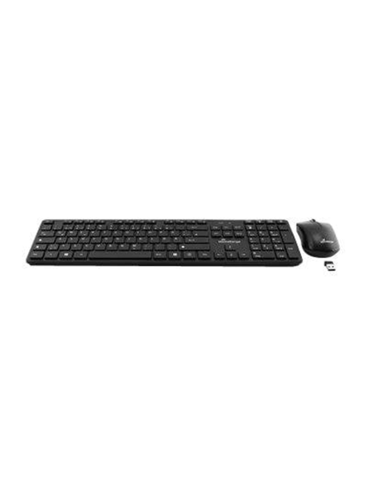 MediaRange MROS107 - keyboard and mouse set - QWERTZ - black - Tastatur & Maus Set - Schwarz