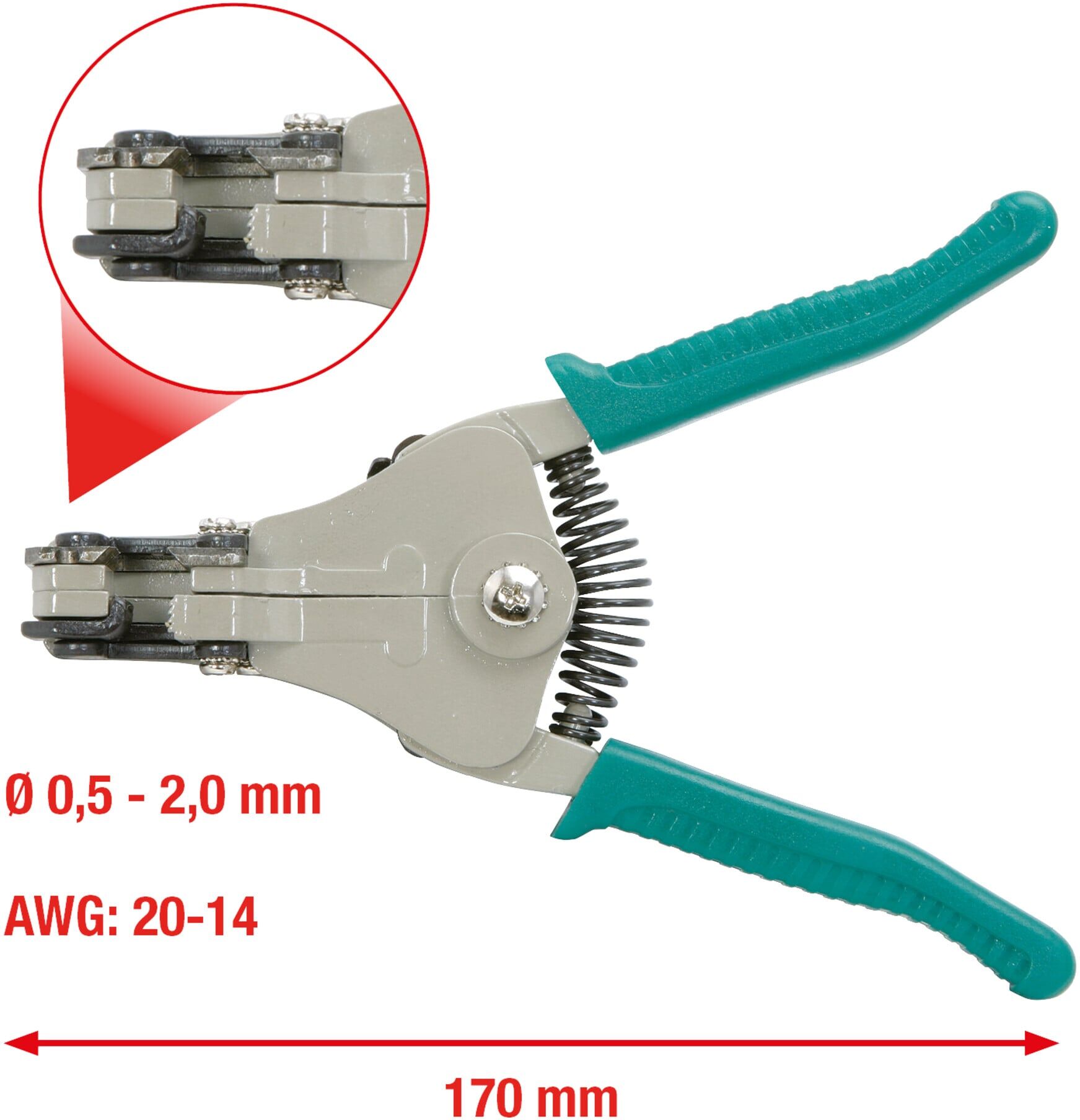 KS Tools Automatik-Abisolierzange, 0,5-2mm (115.1028)
