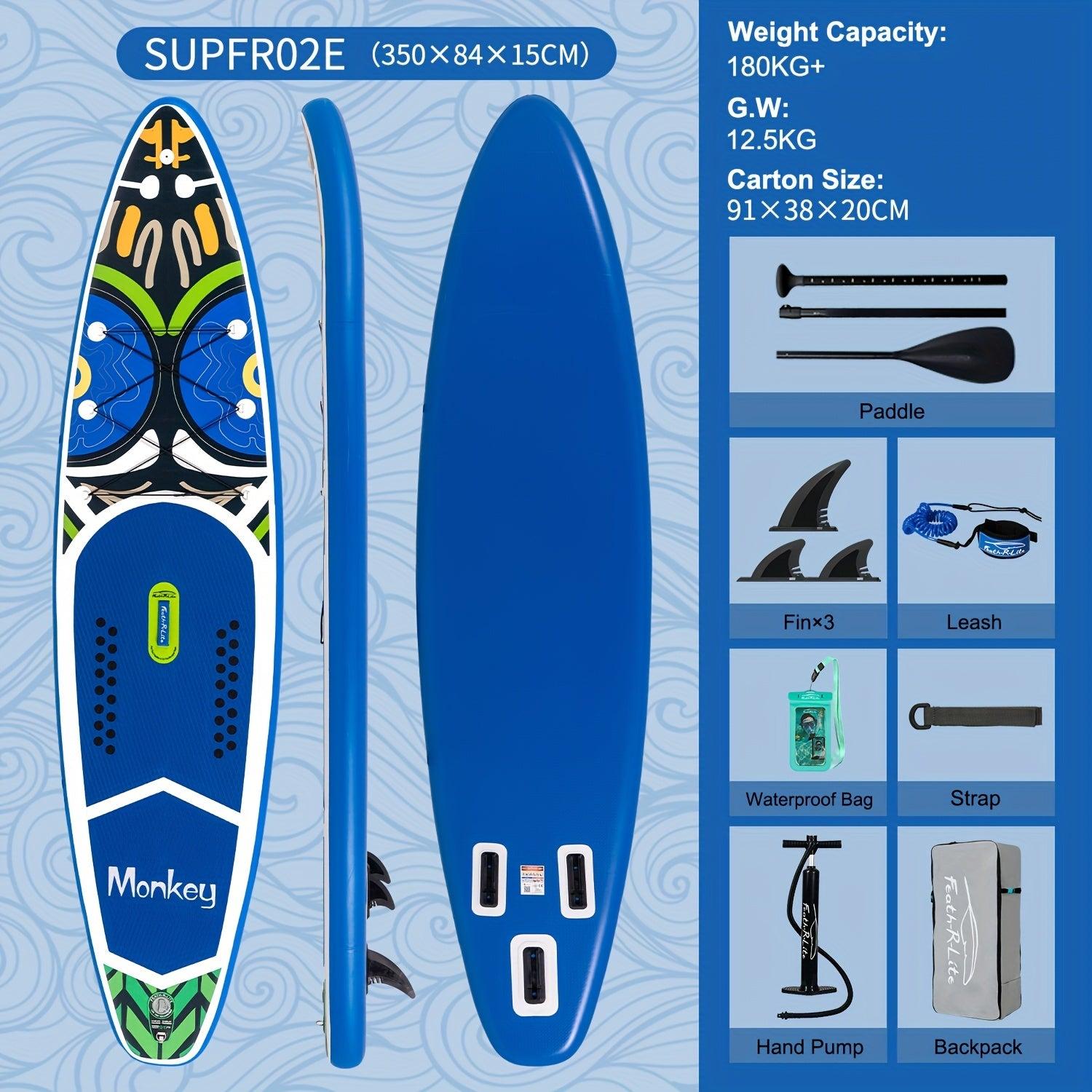 Stand-Up-Paddle-Board - SUP-Board - Stand-Up-Paddeln - Aufblasbares Stand-Up-Paddle-Board - Wassersportbrett - Indigo Sea Slider