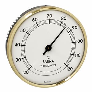 TFA Saunathermometer 40.1002, Ø 102 mm, 20 °C bis 120 °C, aus Metall