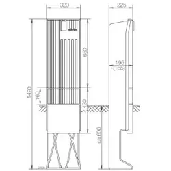 ABN SK142H Säule Bauhöhe 4 1 Zylinder eingebaut E-Cu 30x5mm