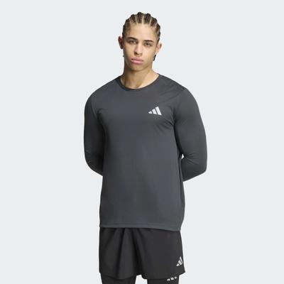 Laufshirt ADIDAS PERFORMANCE "ADI365 RUNNING ESSENTIALS", Herren, Gr. 3XL, grau (carbon), Obermaterial: 100% Polyester, Rundhals, Shirts Laufshirt, für Erwachsene, sportlicher Stil, aus Polyester