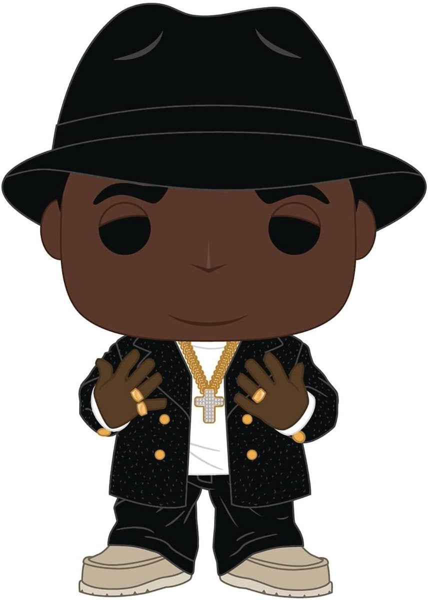 Verzamelbeeldje Biggie Hip Hop Figuur Zwart - 7.6 cm