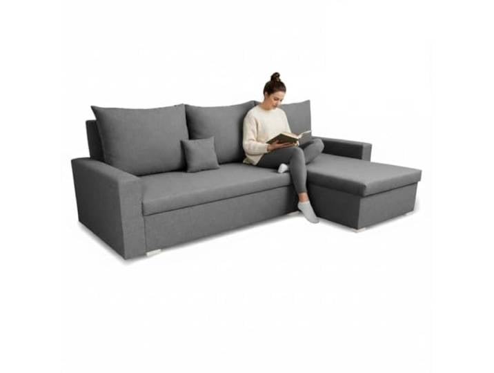 SENTO TRADE Ecksofa mit Schlaffunktion Mondo (Grau)