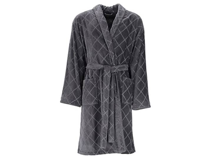 Vossen Herren Bademantel Barron Graphit XXL