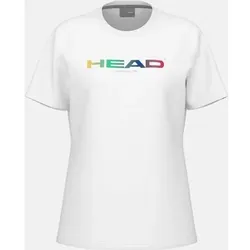 HEAD Damen T-Shirts/Tanks ku.Arm Da RAINBOW T-Shirt, Größe M in Weiß Weiß