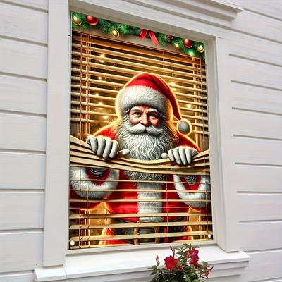 Multisell Products Hub Christmas New Year Decoration, Santa Claus Window Cover, Indoor Outdoor Party Supplies, Polyester Photo Background Cloth Christmas New Year Decoration, Santa Claus Window Cover, Indoor Outdoor Party Supplies, Polyester Photo Backgro