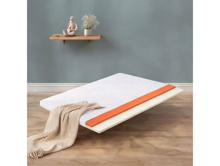 Matelas mousse polyuréthane 160x200 cm H3 housse lavable classique white