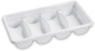Giganplast Portaposate 52 x 28,5 cm Bianco Self Service