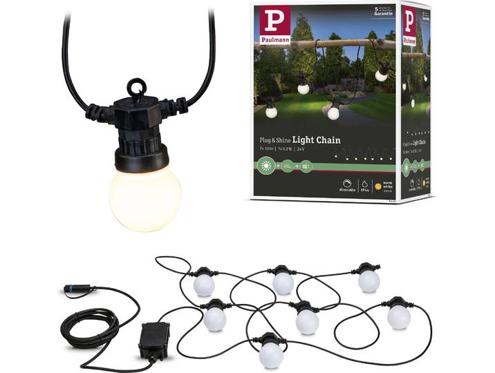 Paulmann Plug & Shine LED Lichterkette Warmweiß