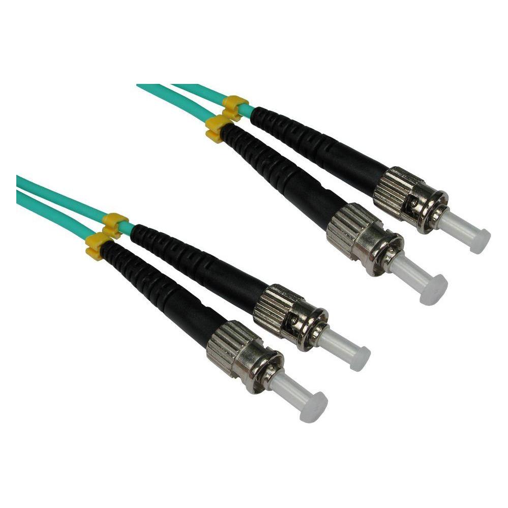 Cables Direct CDL 1MTR ST-ST 50/125 OM3 AQUA (1 m) (FB3M-STST-010)