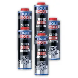 5x Additiv LIQUI MOLY 5176 Kraftstoffadditiv Pro-Line Super Diesel Kraftstoff 1L