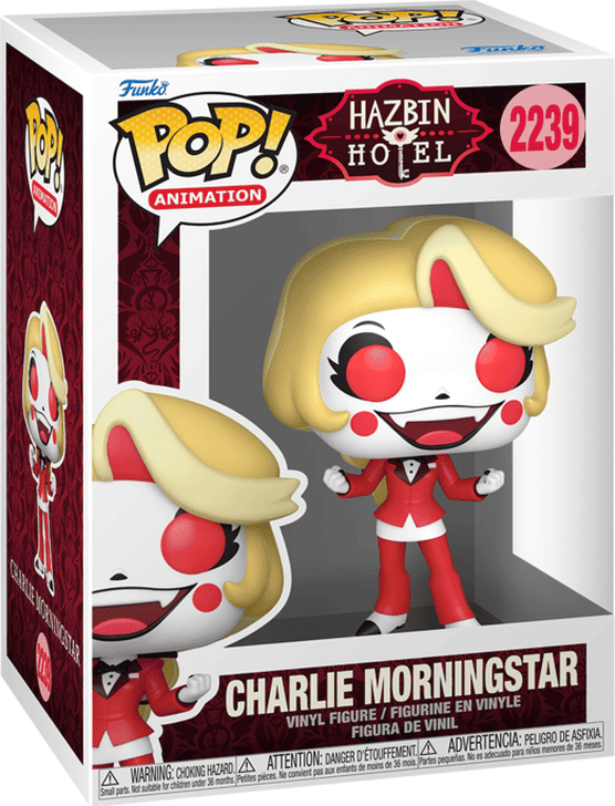 Funko Pop! Animation Hazbin Hotel Charlie Morningstar with Chase, Officially Licensed Vinyl Figure, Red, 1-in-6 Chance of Demon Form Chase Variant