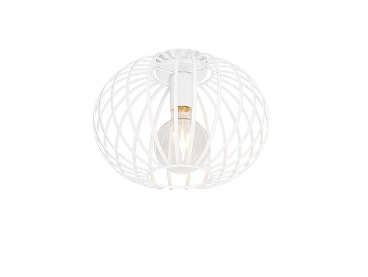 Plafonnier design blanc 30 cm - Johanna