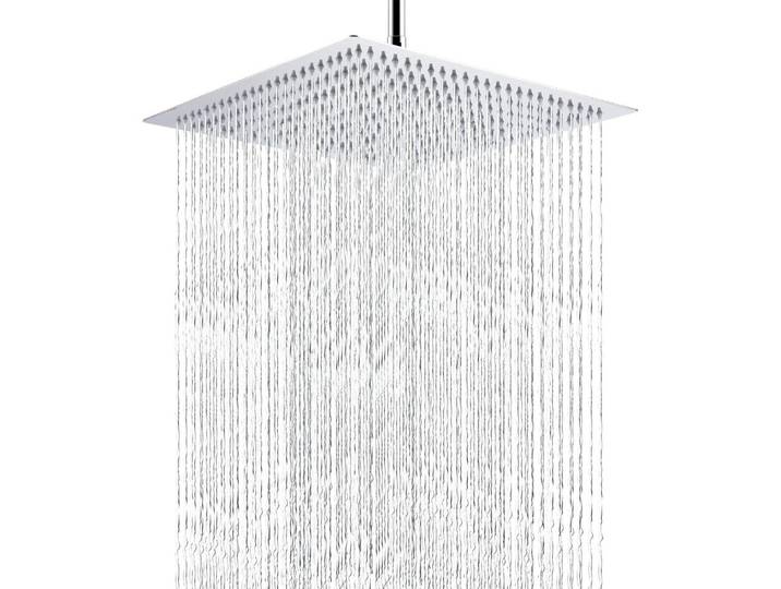 Regenduschkopf 40 cm Quadratisch Edelstahl Chrom mit Touch-Clean-Düsen