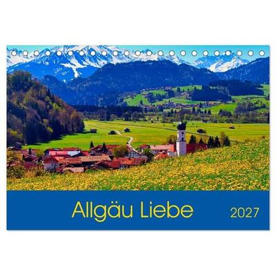 Allgäu Liebe (Tischkalender 2027 DIN A5 quer), CALVENDO Monatskalender