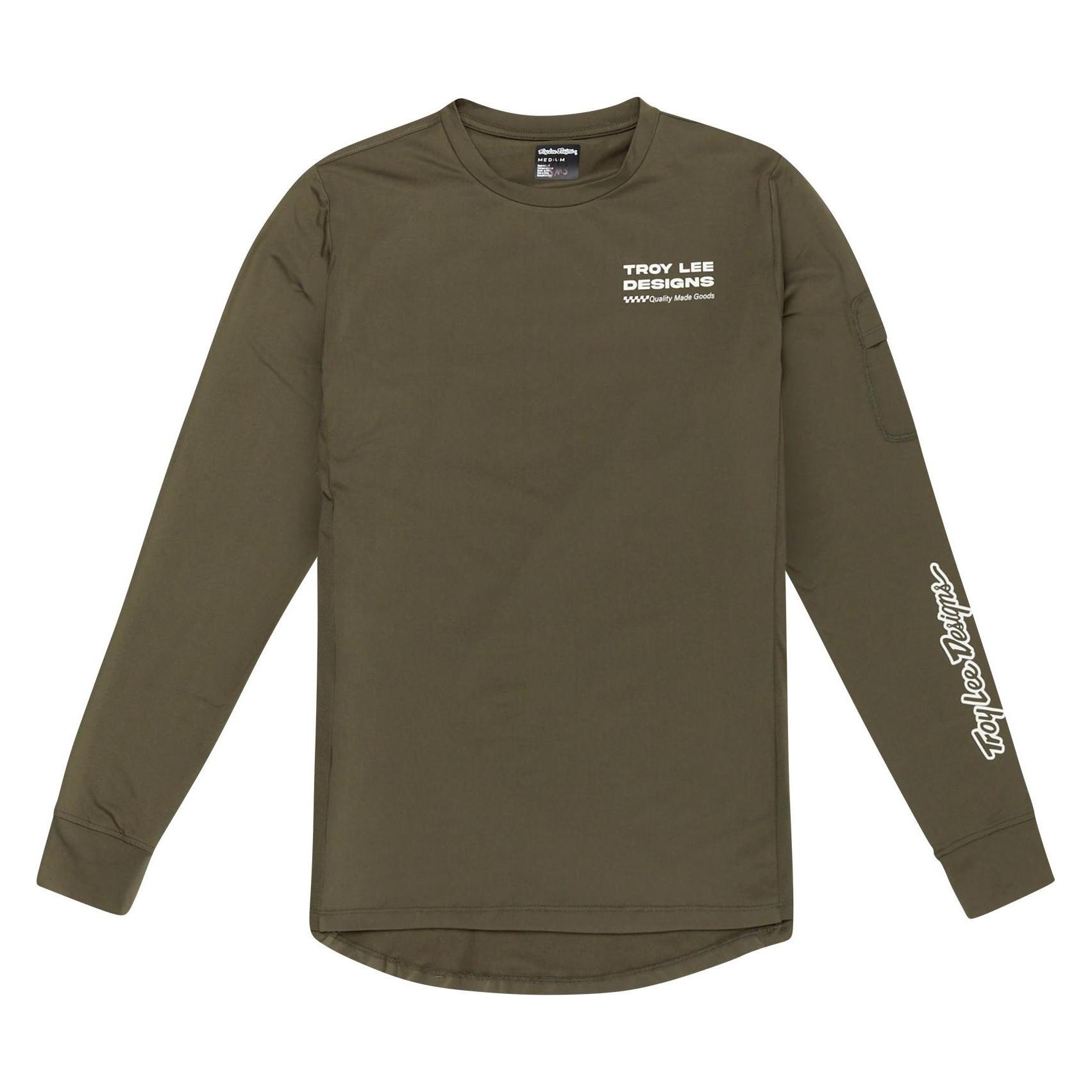 Troy Lee Designs Ruckus Long Sleeve Ride Tee, Factory, caper, XL (XL) (54421729)