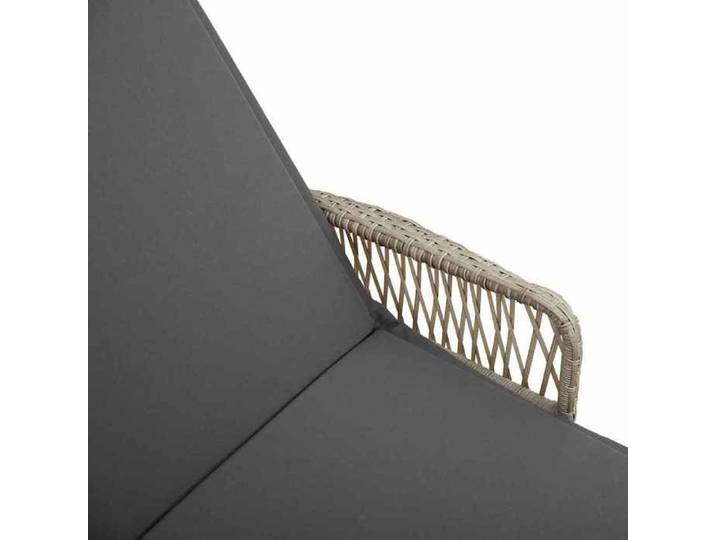 Mode Transat Gris clair et gris foncé 55 x 200 x 92cm polyrotin 200x55x92cm _89642391378