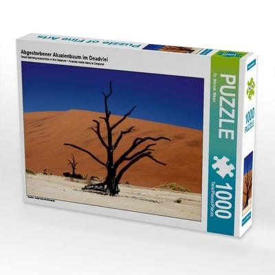 CALVENDO Puzzle Abgestorbener Akazienbaum im Deadvlei | 1000 Teile Lege-Größe 64x48cm Foto-Puzzle für glückliche Stunden