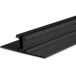 ISOLED LED Leuchtenprofil 2SIDE Aluminium, für 2 LED Strips bis 1.2cm Breite, 200cm, Schwarz eloxiert ISO-113608