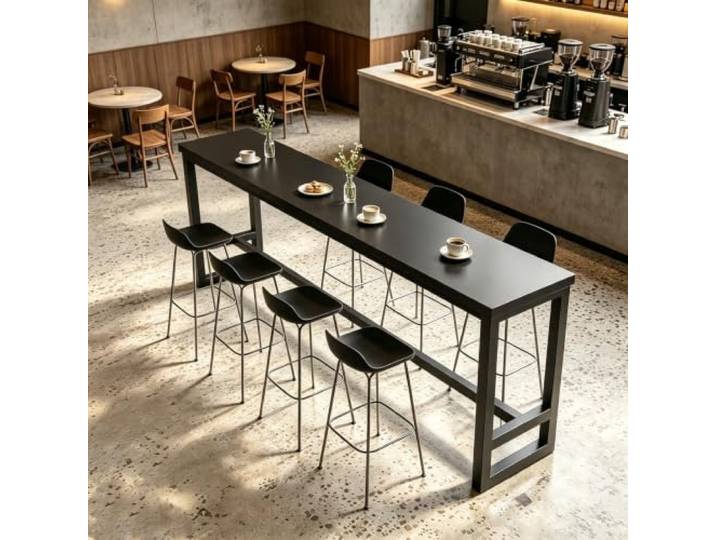 WYBDMWY Bartisch, Hochtisch für Küche,Tisch in Stehhöhe Vielseitig für Küche, Wohnzimmer, Fenster oder Café