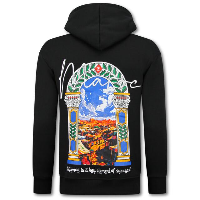 Top-Star Oversized hoodie met capuchon maroc print