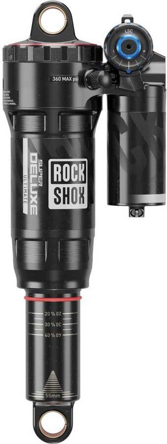 Rockshox Super Deluxe Ultimate Rc2t Linear Air 0 2 Position Token Reb55/comp30 Lockout 4 Hydraulic Bottom Standard C2 Stoßdämpfer Silber 65 mm / 230 mm Silber 65 mm