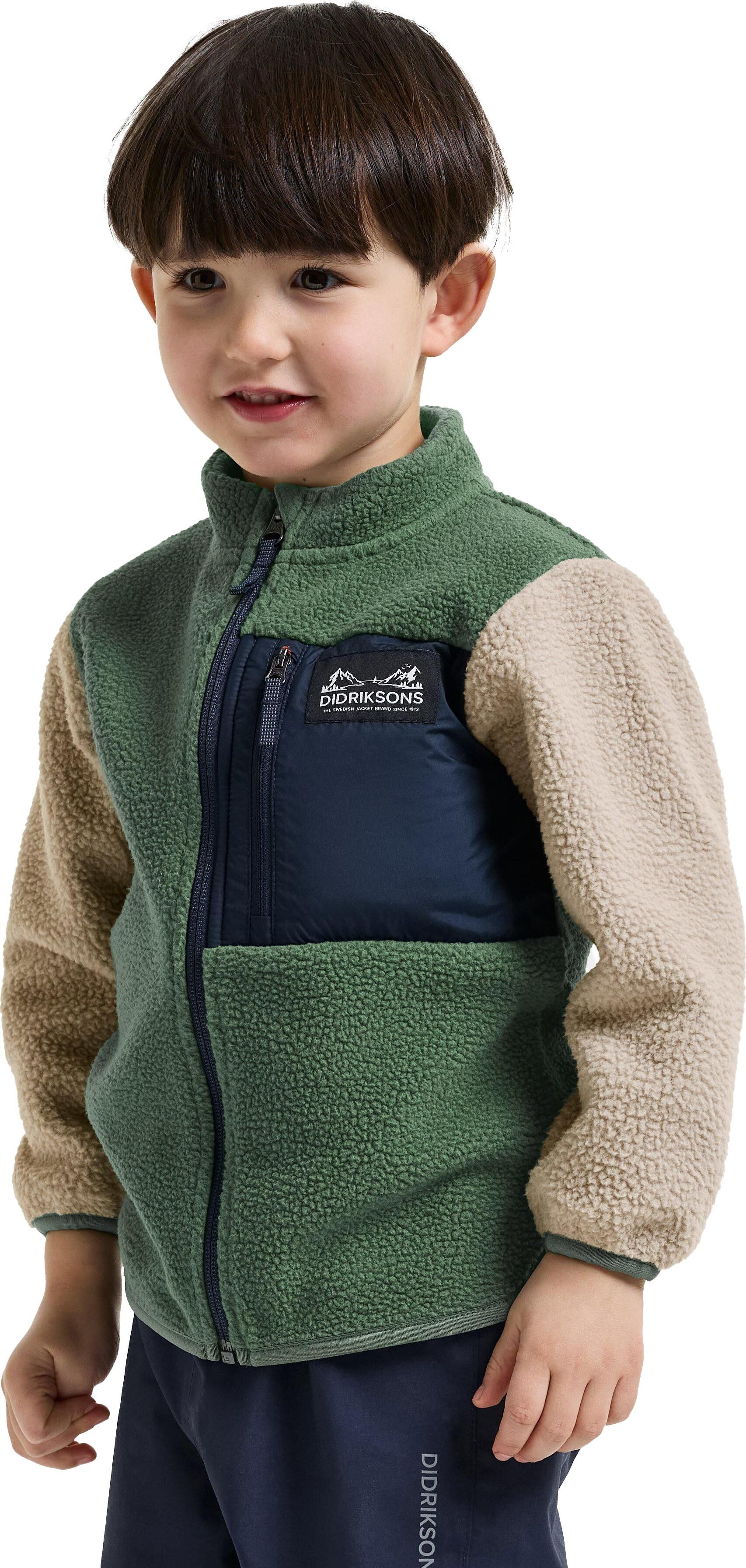 Didriksons Kids' Anten Full-Zip Beach Beige, 120