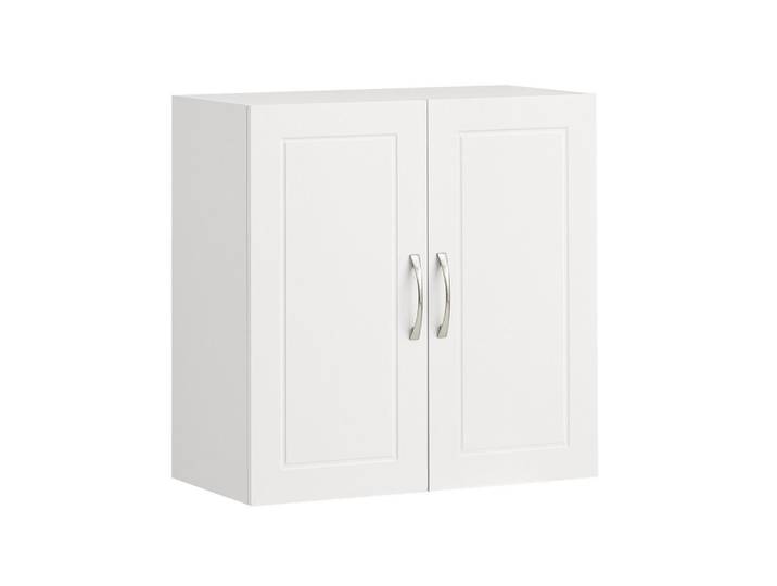 SoBuy Hängeschrank mit Verstellbarem Regal, 60x60x30cm, Weiß, Holzwerkstoff, 60x60x30 cm, Badezimmer, Badezimmerschränke, Hängeschränke