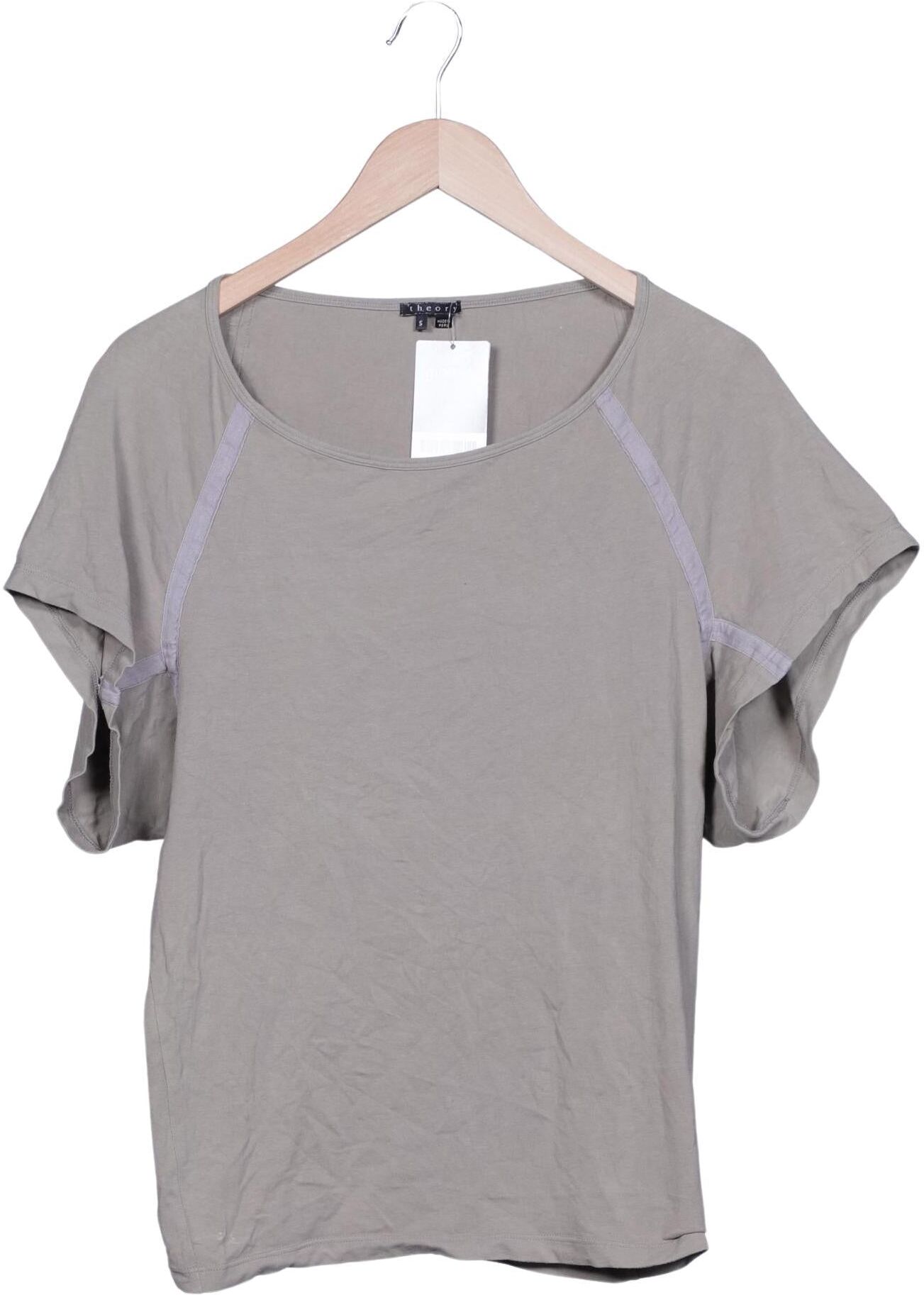 Theory Damen T-Shirt, Grau, Gr. S, kein / Etikett - Second Hand
