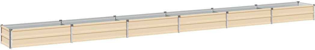 Rio Raised Garden Bed Ivory 24cm H x 480cm W x 40cm D