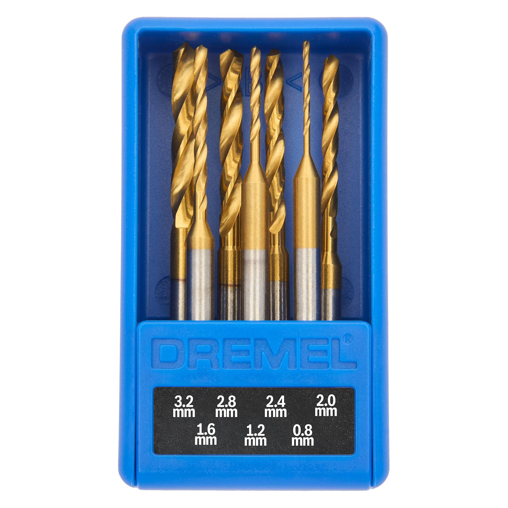 Dremel 628DM Präzisions-Bohrerset 7-tlg. (0.8 Millimeter, 1.2 Millimeter, 1.6 Millimeter, 2.0 Millimeter, 2.4 Millimeter, 2.8 Millimeter, 3.2 Millimeter) (26150628DM)