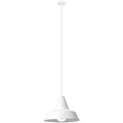 ROSSINI ILLUMINAZIONE UMA-Pendelleuchte in weißer Farbe – Industriedesign aus Metall, E27-Anschluss, 75 W, IP20, ideal für Innenbeleuchtung – Rossini-Gruppe