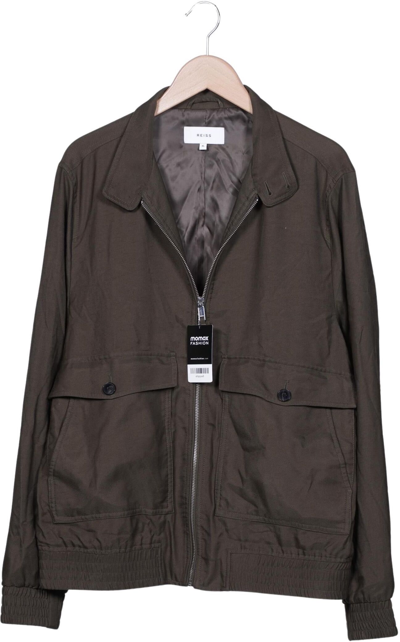 Reiss Herren Jacke, Grün, Gr. XL, Synthetik / Viskose - Second Hand