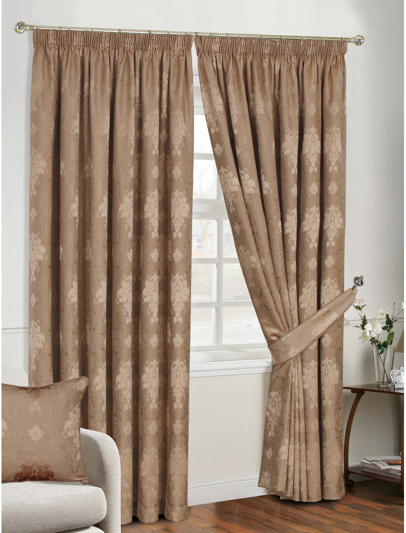 Mercer41 Bonita Room Darkening Pair Coffee 117 W x 183 D cm