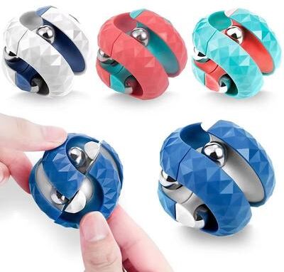 Inspired Finds Orbit Ball Fidget Toy Stress Relief Spinner For Kids And Adults pink