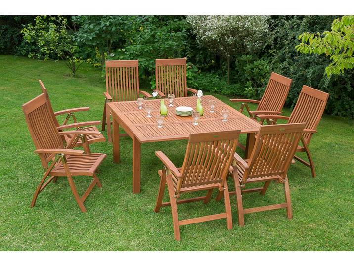 Garten-Essgruppe MERXX Commodoro , beige (natur), Sitzmöbel-Sets, Garten-Essgruppe