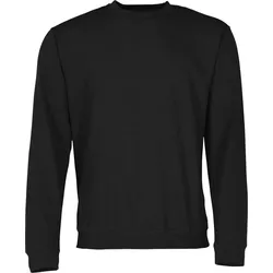 James & Nicholson Round Sweat Heavy Sweatshirt schwere Qualität WOW, black, 3XL