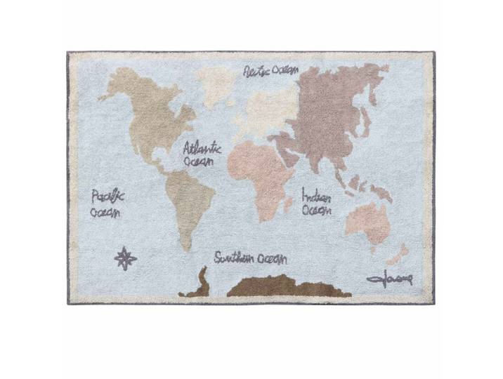 Teppich Back To School Vintage Map