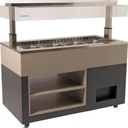 KBS Gastrotechnik Salabtbar, Frühstücksbuffet Isola 4 M VT VR Umluftkühlung 4x GN 1/1