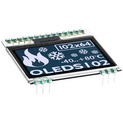 Display Elektronik Grafik-Display Weiß (B x H x T) 39.00 x 41.00 x 3.3 mm EAOLEDS102-6LWA