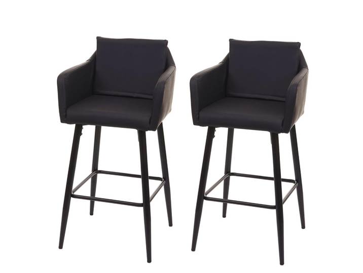 BARHOCKER Schwarz 2er-Set