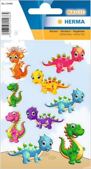 Herma stickers Magic Baby dinos foil (1) 10st