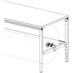 Rocholz, Schreibtisch, Hüdig+ Achssatz für Packtisch System Flex