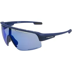 Sonnenbrille Cratoni C-Matic NXT photoch blau rubber, Glas klar, blau verspiegelt