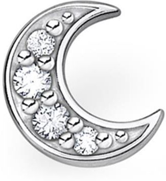 Thomas Sabo Einzelner Mond Ohrstecker aus 925er Silber silber